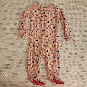 Magnetic Me Pink and Orange Heart Footies One Piece Modal